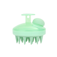 Perie silicon de masaj capilar cu dispenser de sampon, verde, 1 bucata, You First