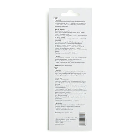 Set lame faciale trimmer pentru mustata, sprancene si puf, 3 bucati, You First 744080