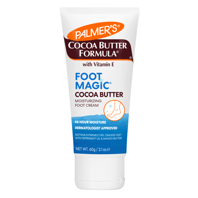 Crema pentru picioare obosite cu unt de cacao si vitamina E Foot Magic, 60 ml, Palmer's