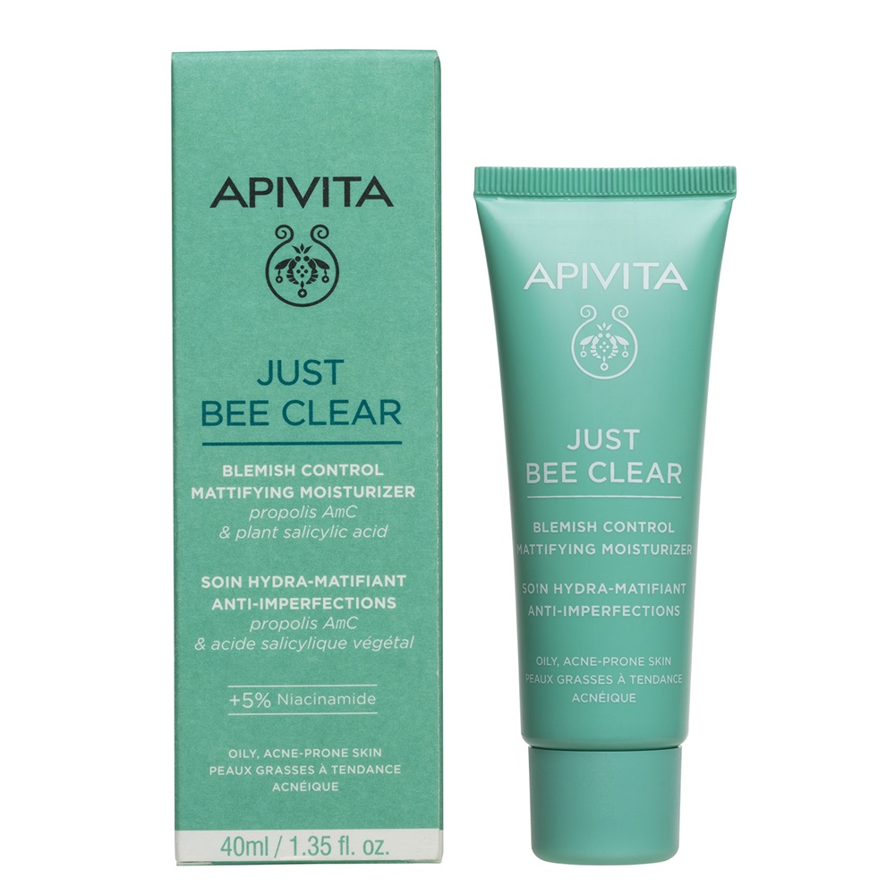 Crema matiafianta anti acnee Just Bee Clear, 40 ml, Apivita