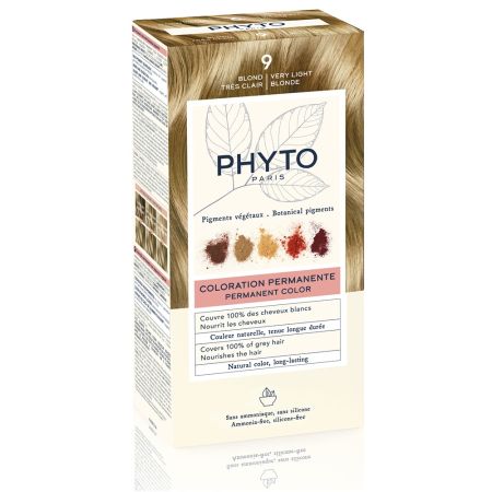 Vopsea permanenta pentru par Nuanta 9 Very Light Blonde, 50 ml, Phyto