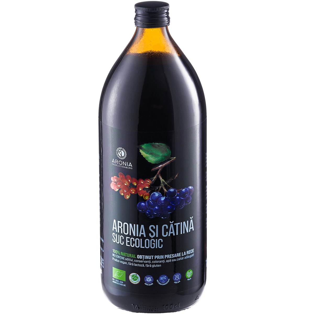 Suc de aronia eco, 1000 ml, Aronia Charlottenburg