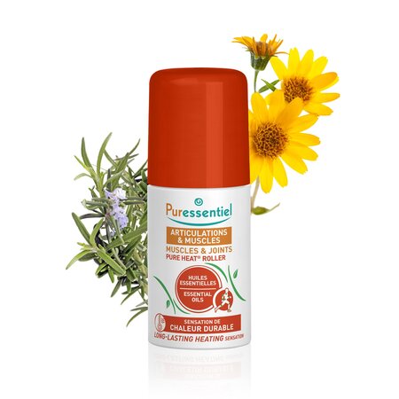 Roll-on efect de relaxare Pure Heat Muscle & Joints, 75 ml, Puressentiel 618730