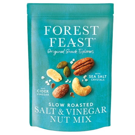 Mix de nuci cu sare de mare si otet din cidru, 120 g, Forest Feast