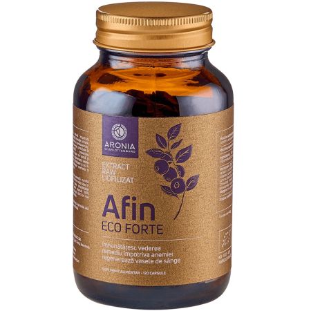 Afin Eco Forte extract Raw liofilizat, 120 capsule, Aronia Charlottenburg