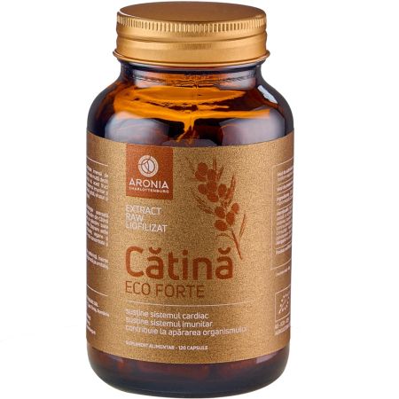 Catina eco forte extract Raw liofilizat, 120 capsule vegetale, Aronia Charlottenburg