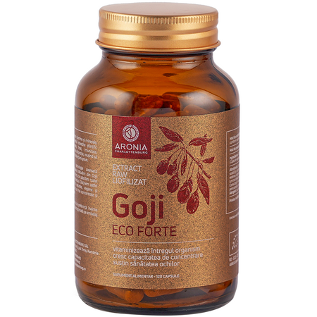 Goji Eco Forte extract raw liofilizat, 400 mg, 120 capsule, Aronia Charlottenburg