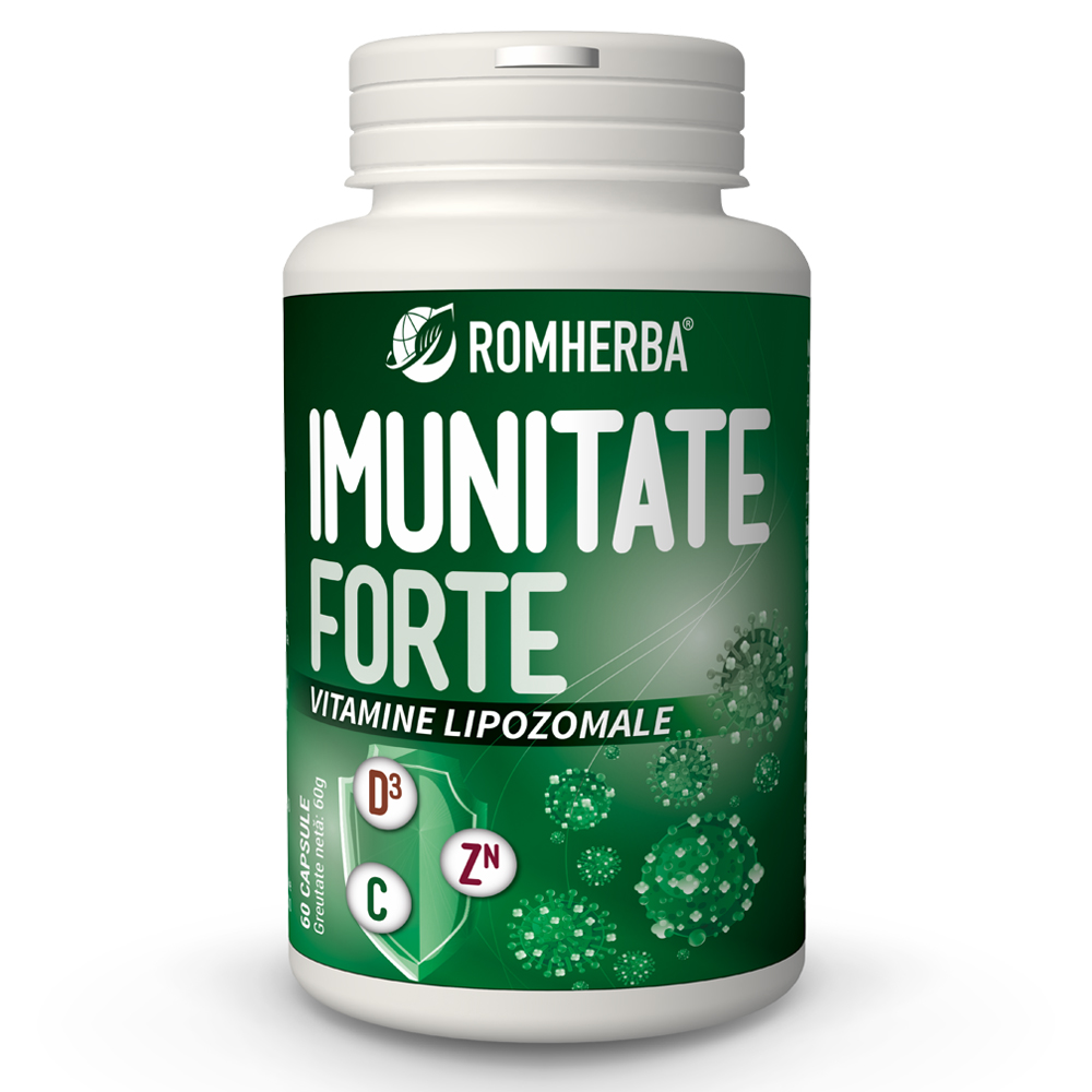 Vitamine lipozomale Imunitate Forte, 60 capsule, Romherba