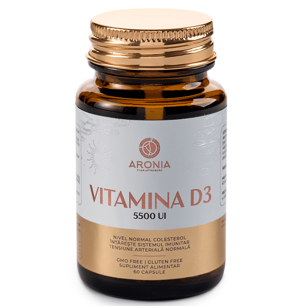 Vitamina D3, 5500UI, 60 capsule, Aronia Charlottenburg