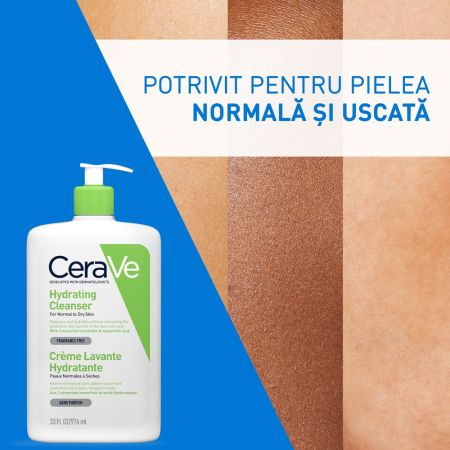 Gel de spalare hidratant pentru piele normal-uscata, 976 ml, CeraVe 675208