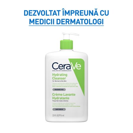 Gel de spalare hidratant pentru piele normal-uscata, 976 ml, CeraVe 675209