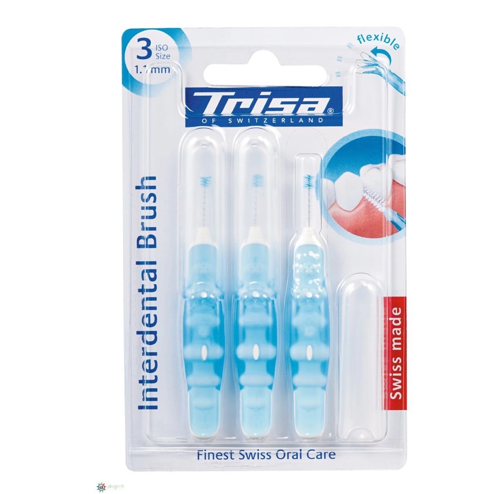 Periuta de dinti Interdental Brush ISO 3, 1.1 mm, 3 bucati, Trisa