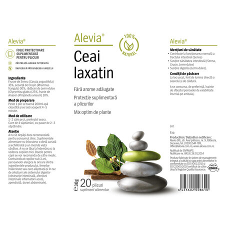 Ceai laxatin, 20 plicuri, Alevia 618968