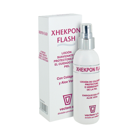 Lotiune decongestionanta cu colagen si aloe vera Xhekpon Flash, 150 ml, Vectem