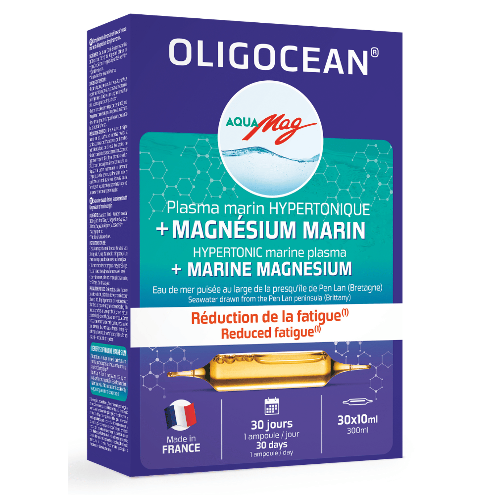 Magneziu marin AquaMag si Plasma Marina Hipertonica, Oligocean, 30 fiole x 10ml, SuperDiet