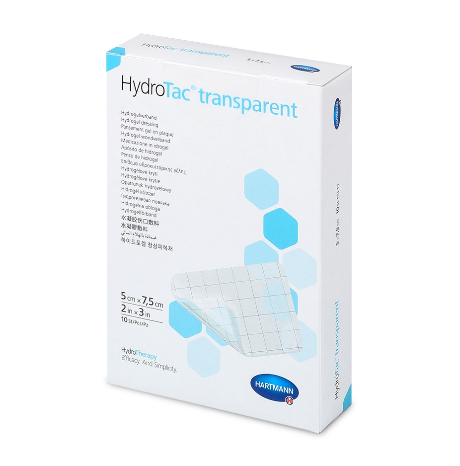 Pansament hidrogel HydroTac transparent, 5 x 7,5 cm, 10 bucati, Hartmann