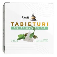 Ceai de menta delicat Tabieturi, 12 plicuri, Alevia