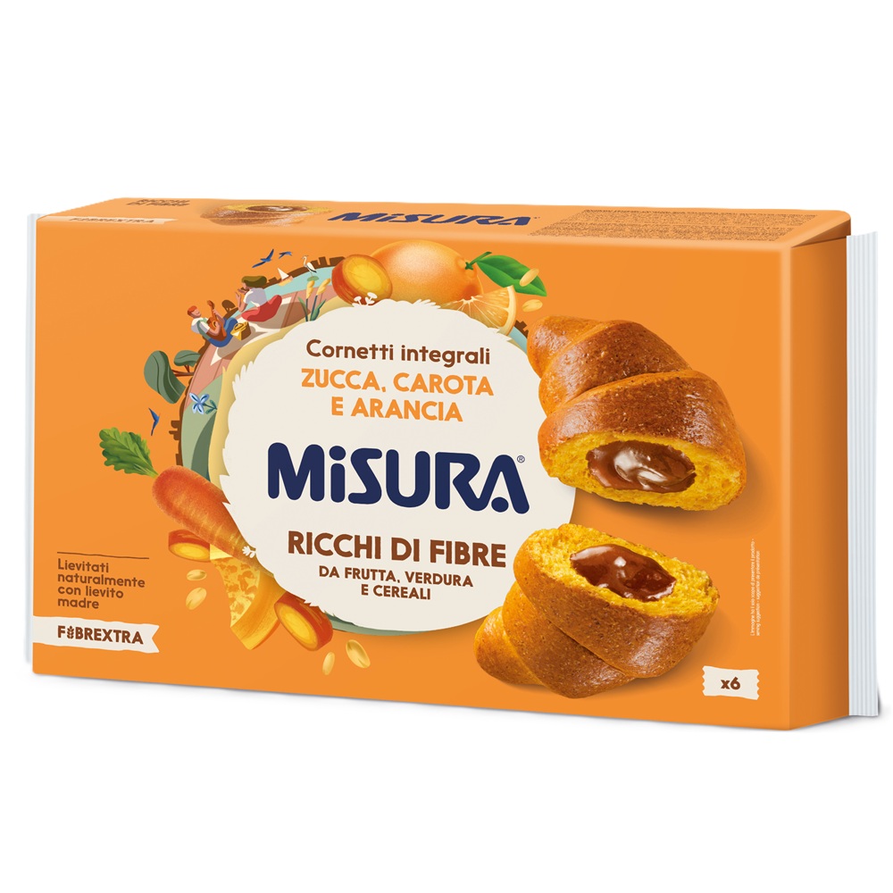 Croissant integral cu dovleac, morcov si portocale, 308 g, Misura