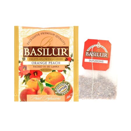 Ceai Orange Peach, 25 plicuri, Basilur 619331