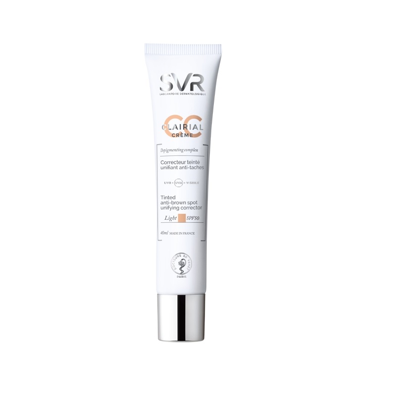 Corector unifiant anti-pete pigmentare SPF 50 Clairial CC, Nuanta Light, 40 ml, Svr