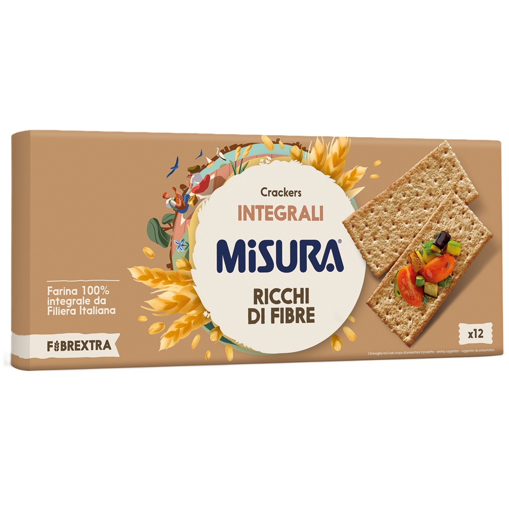 Crackers integrali, 385 g, Misura