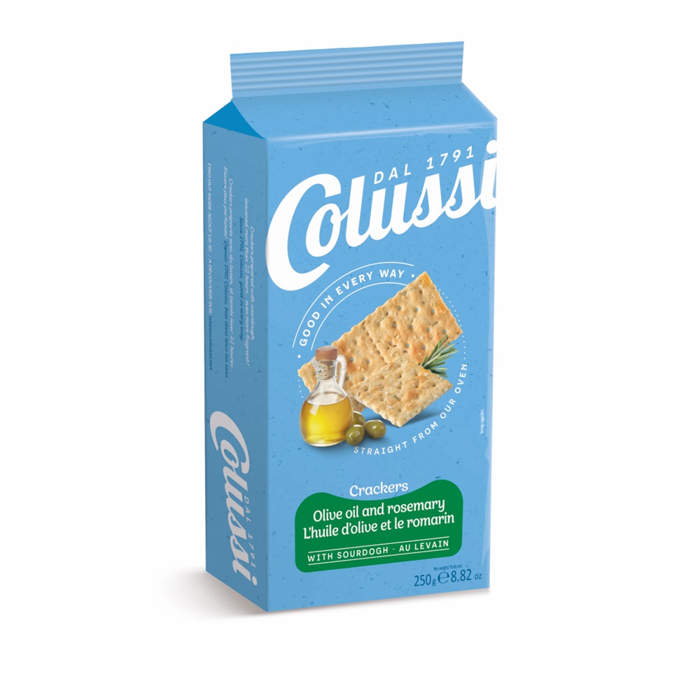 Crackers cu ulei de masline si rozmarin, 250 g, Colussi