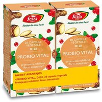 Pachet Probio Vital D128, 2 x 20 capsule, Fares