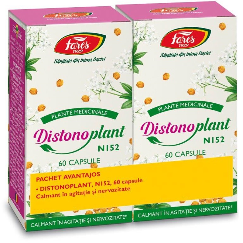 Pachet Distonoplant N152, 2 x 60 capsule, Fares