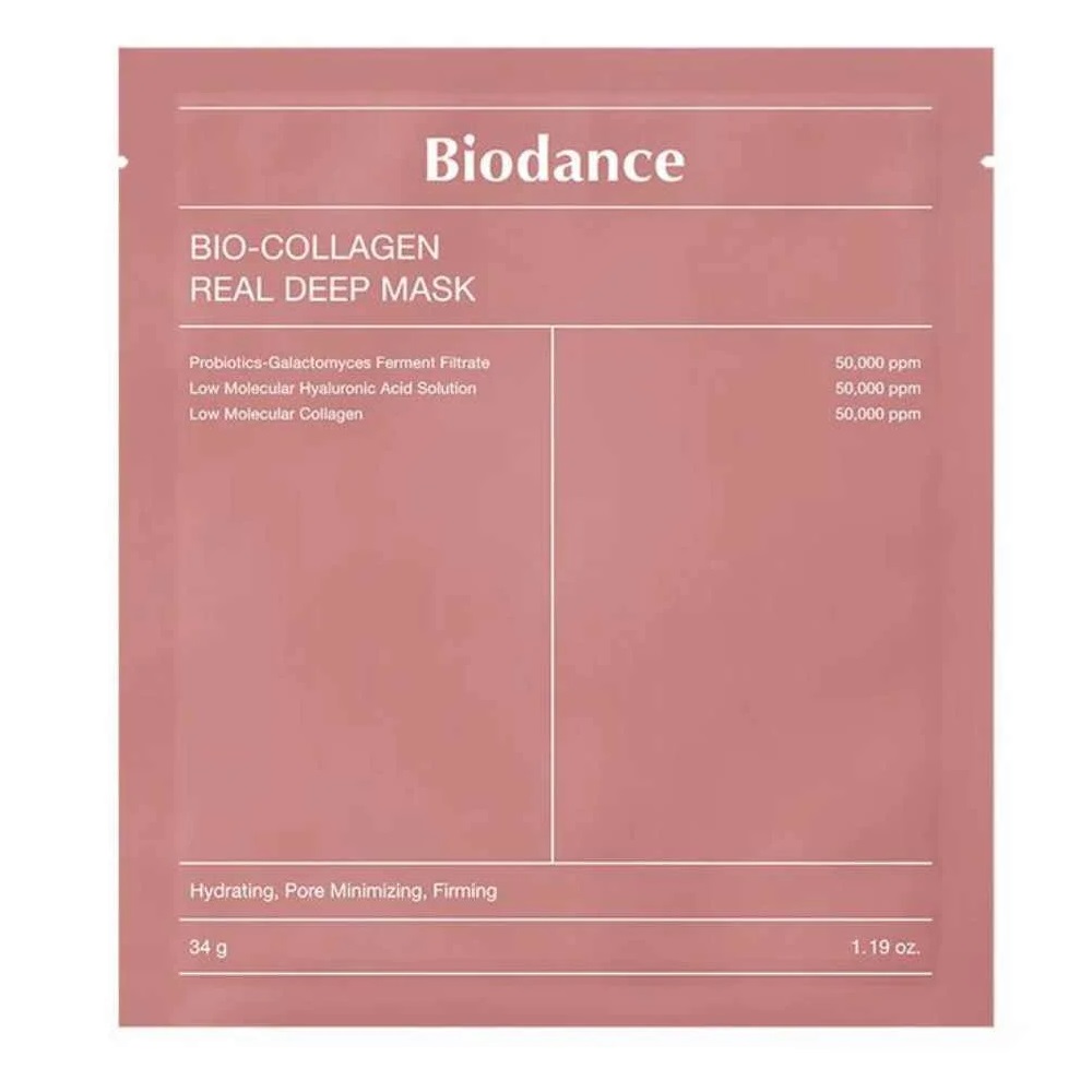 Masca de fata pentru hidratare intensa si fermitate Bio-Collagen, 34 g, Biodance