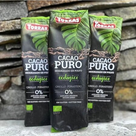 Cacao pudra ecologica, fara zahar si fara gluten, 150 g, Torras 619589
