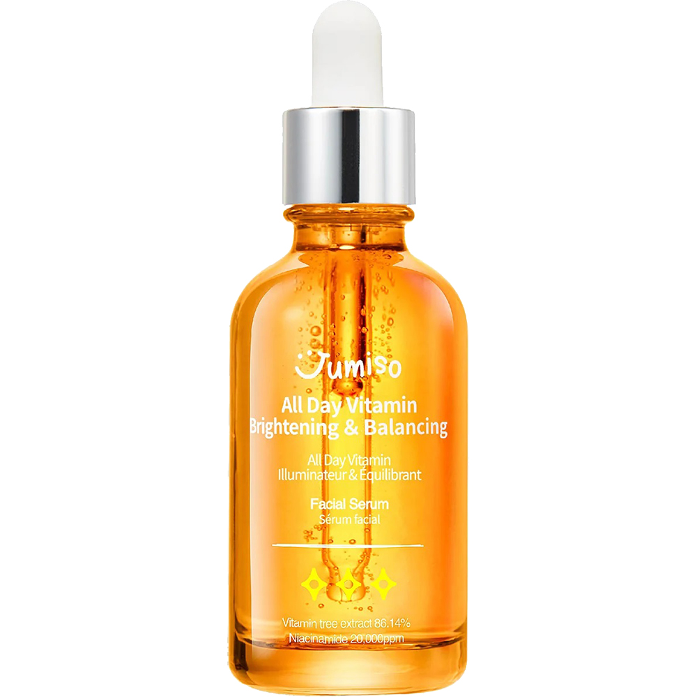 Serum de fata pentru luminozitate cu vitamina C All Day Vitamin, 50 ml, Jumiso