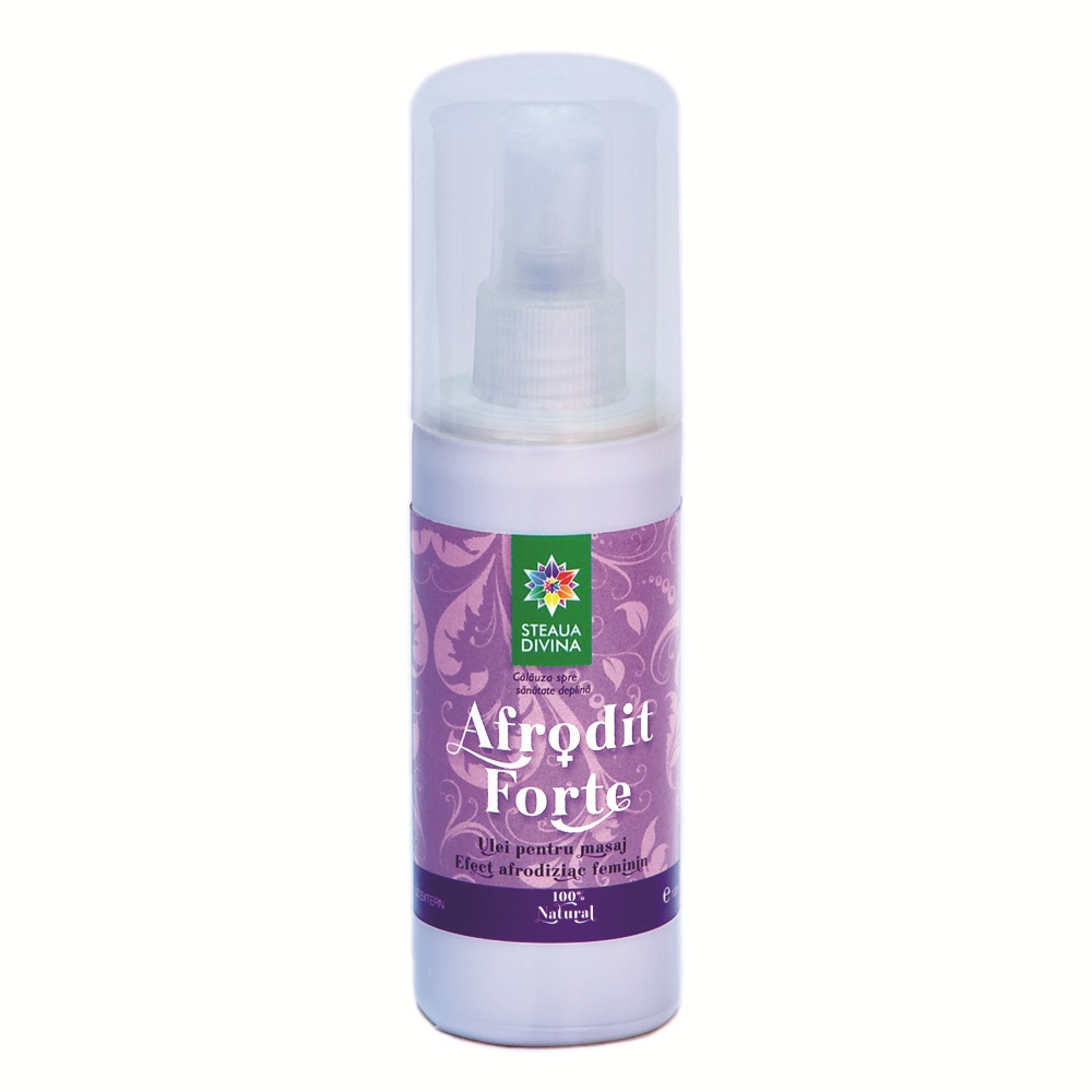 Ulei pentru masaj cu efect afrodiziac feminin Afrodit Forte, 100 ml, Steaua Divina