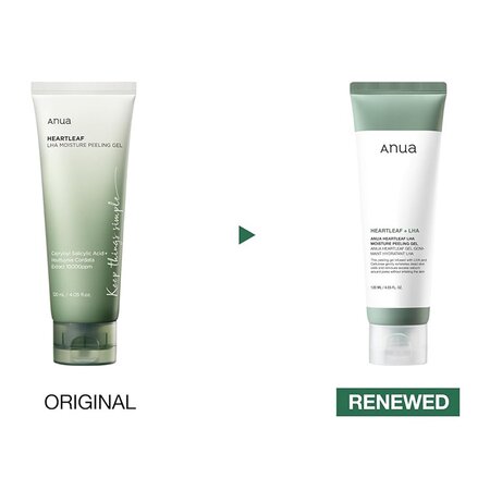 Gel exfoliant pentru fata Heartleaf + LHA, 120 ml, Anua 669367
