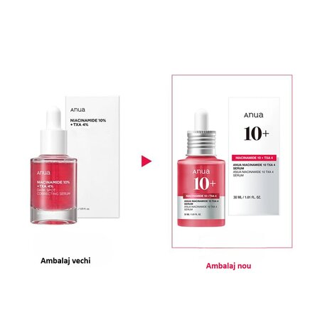 Ser concentrat cu 10% niacinamida si 4% TXA, 30 ml, Anua 700523