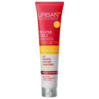Crema pentru par cret cu Hibiscus si unt de Shea, 175 ml, Urban Care