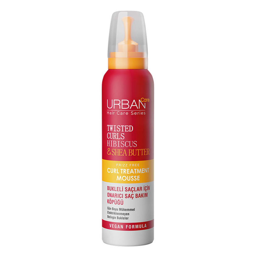 Tratament spuma pentru par cret cu Hibiscus si unt de Shea, 150 ml, Urban Care