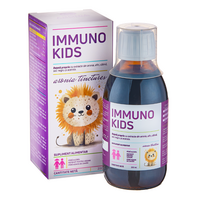 Sirop pentru copii cu extract de aronia, afin, catina, soc negru si acerola Immuno Kids, 200 ml, Aronia Charlottenburg