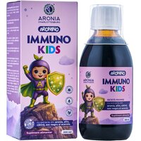 Sirop pentru copii cu extract de aronia, afin, catina, soc negru si acerola Immuno Kids, 200 ml, Aronia Charlottenburg