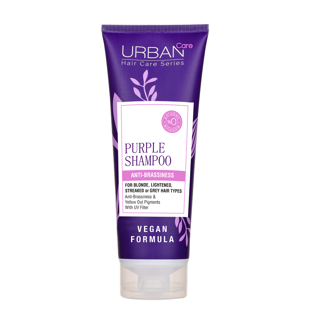 Sampon mov fara sulfati pentru parul blond Purple, 250 ml, Urban Care