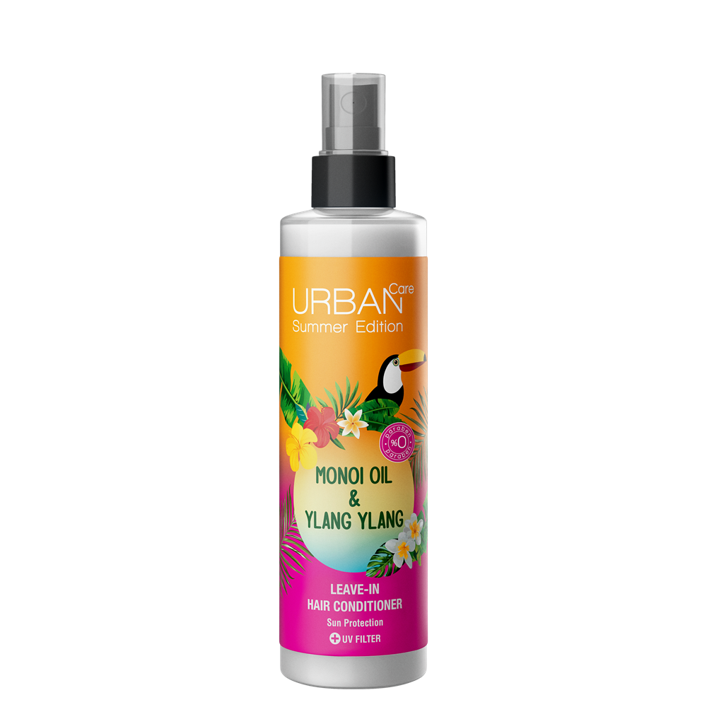 Balsam spray fara clatire cu ulei de Manoi si Ylang Ylang Summer Edition, 200 ml, Urban Care