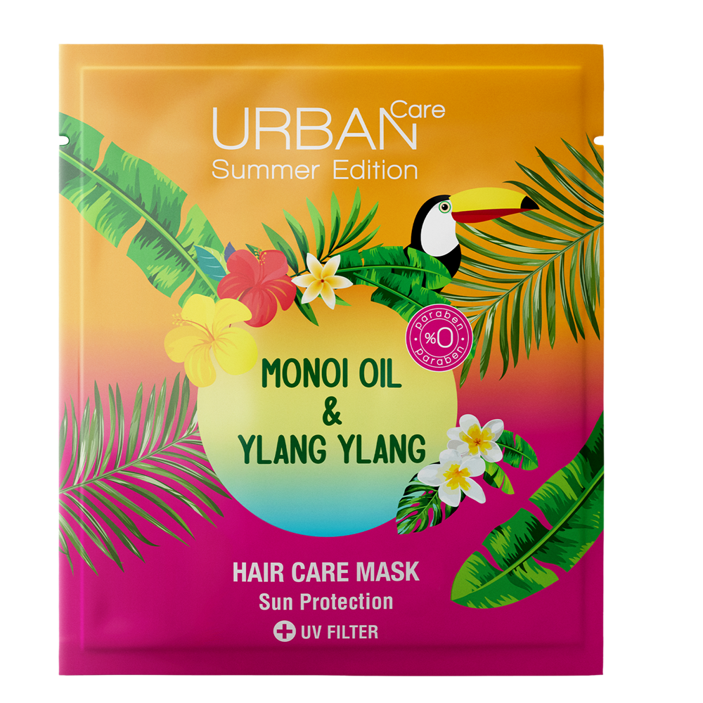 Masca de par pre-samponare cu ulei de Manoi si Ylang Ylang Summer Edition, 50 ml, Urban Care