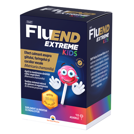 Fluend Extreme Kids, 10 acadele, Sun Wave Pharma 673515