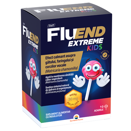Fluend Extreme Kids, 10 acadele, Sun Wave Pharma