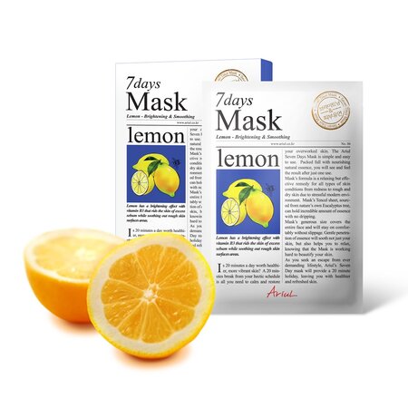 Masca servetel cu lamaie 7 Days Mask, 20 g, Ariul 707118