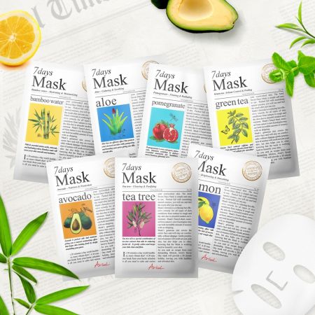 Masca servetel cu rodie 7 Days Mask, 20 g, Ariul 707131