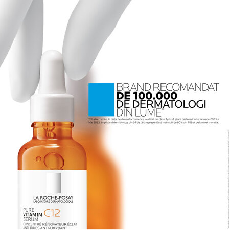 Ser antirid si antioxidant cu vitamina C 12 pura, 30 ml, La Roche-Posay 620641