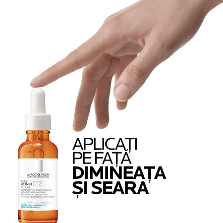 Ser antirid si antioxidant cu vitamina C 12 pura, 30 ml, La Roche-Posay 620639
