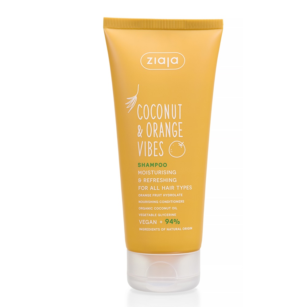 Sampon hidratant Coconut & Orange Vibes, 200 ml, Ziaja