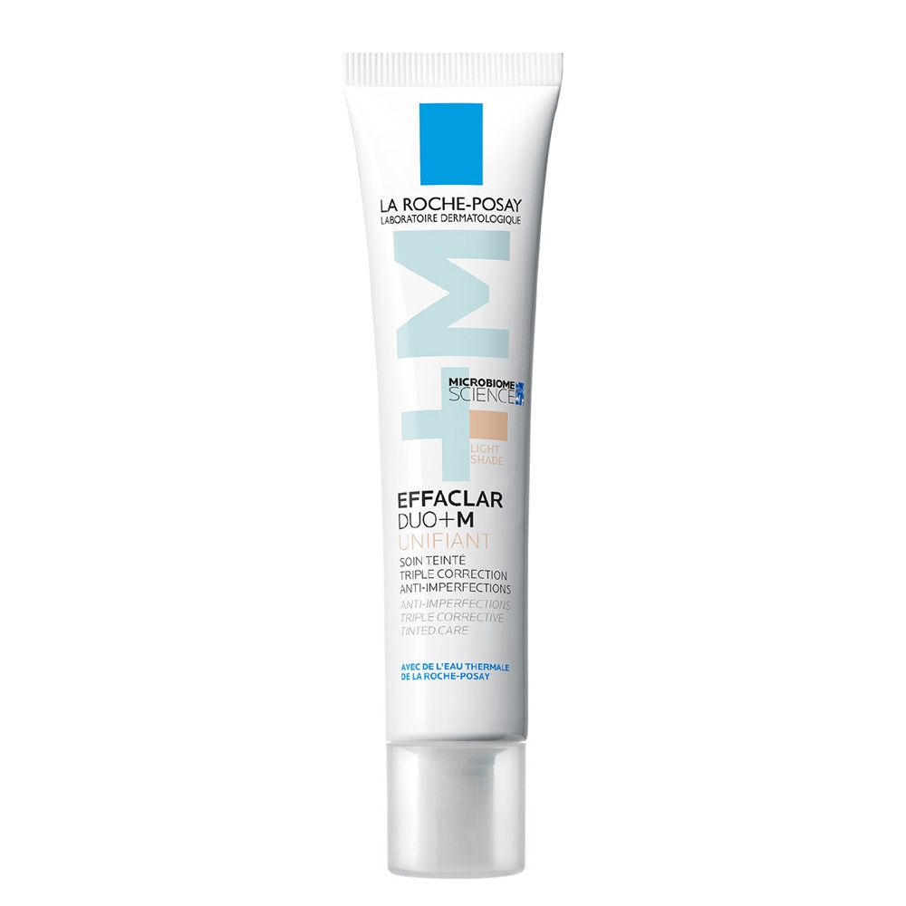 Gel-crema anti-imperfectiuni cu pigment de culoare, Nuanta Light,t Effaclar Duo+M, 40 ml, La Roche-Posay