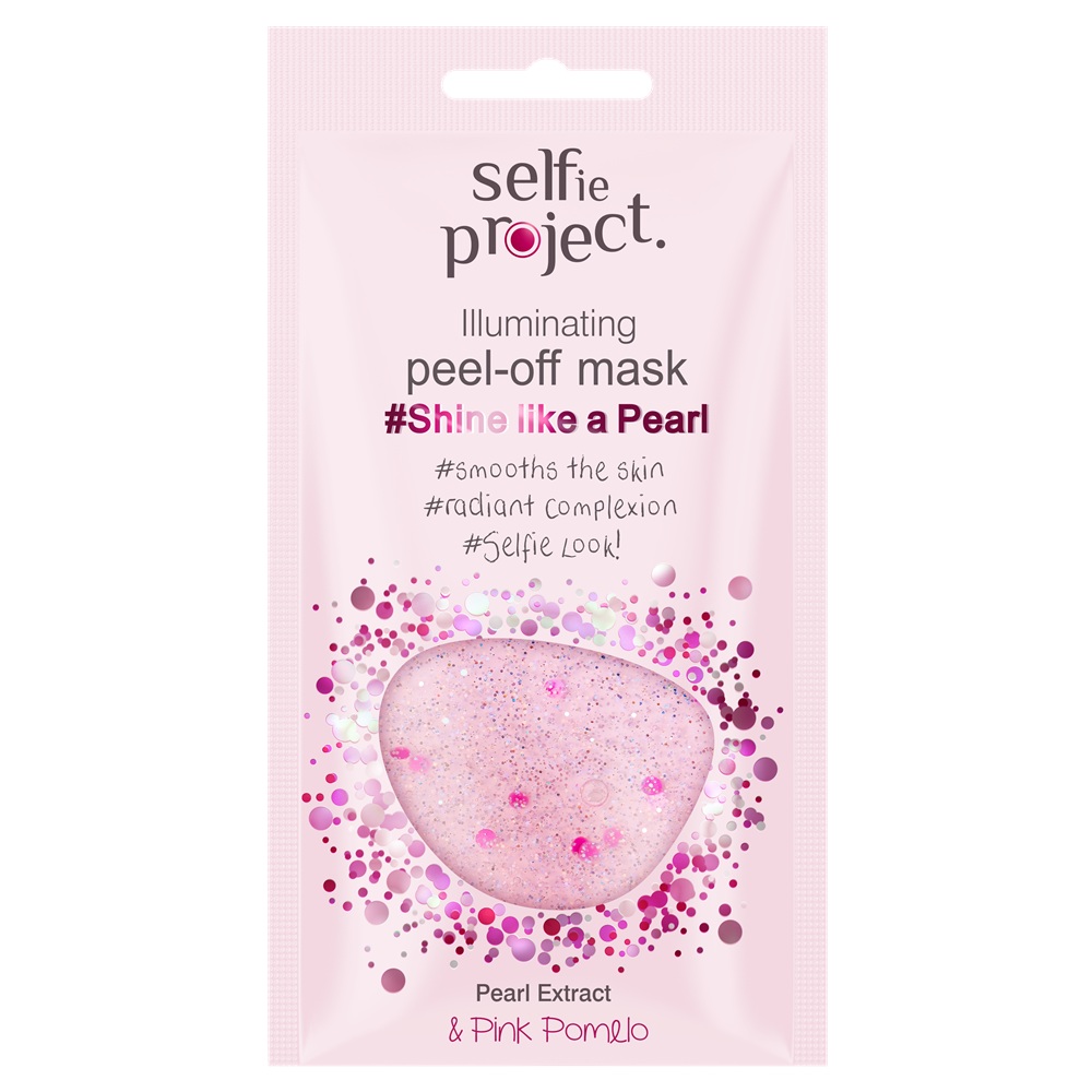 Masca exfolianta pentru fata Shine like a pearl, 12 ml, Selfie Project